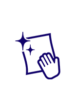 軽く拭くだけで印象アップ